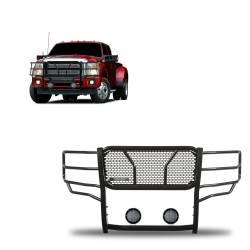 Black Horse Off Road - Black Horse RU-FOF211-B-PLFB HD Grille Guard w/5.3" LED F250/F350/F450/F550 SD - Image 1