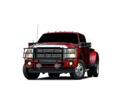 Black Horse Off Road - Black Horse RU-FOF211-B-PLFR HD Grille Guard w/5.3" LED's F250/F350/F450/F550 - Image 2