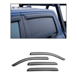 Black Horse Off Road - Black Horse 140521 Rain Guard/Deflectors for 11-24 Dodge Charger Smoke 4Pc - Image 1