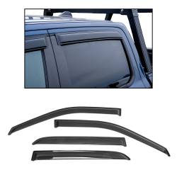 Black Horse Off Road - Black Horse 140540 Rain Guard/Deflectors for 19-24 RAM 1500 Crew Cab Smoke 4Pc - Image 1