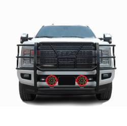 Black Horse Off Road - Black Horse RU-FOF217-B-PLR Black HD Guard w/5.3" LED's for F250/F350/F450/F550 - Image 2