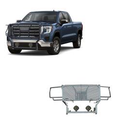 Black Horse Off Road - Black Horse RU-GMSI20-B-PLB HD Grille Guard w/7.0" LED's for Sierra 2500HD/3500 - Image 1