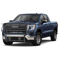Black Horse Off Road - Black Horse RU-GMSI20-B-PLB HD Grille Guard w/7.0" LED's for Sierra 2500HD/3500 - Image 2