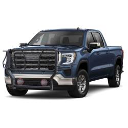 Black Horse Off Road - Black Horse RU-GMSI20-B-PLFR HD Grille Guard w/5.3" LED's for Sierra 2500HD/3500 - Image 2