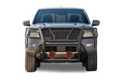 Black Horse Off Road - Black Horse RU-NIFR22-B-PLR Black HD Guard w/7.0" LED's for 22-25 Frontier - Image 2
