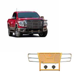 Black Horse Off Road - Black Horse RU-NITI17-B-PLB HD Grille Guard w/7.0" LED's for 17-24 Nissan Titan - Image 1