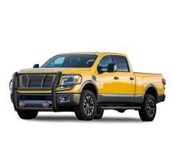 Black Horse Off Road - Black Horse RU-NIXD16-B-PLFR Grille Guard w/5.3" LED for 17-24 Nissan Titan XD - Image 2