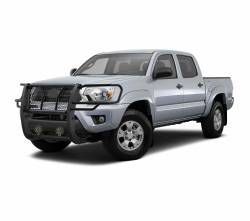 Black Horse Off Road - Black Horse RU-TOTA05-B-PLB HD Grille Guard w/7.0"LED for 05-15 Toyota Tacoma - Image 2
