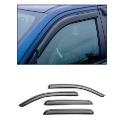 Black Horse Off Road - Black Horse 141645 Rain Guard/Deflectors 05-15 Toyota Tacoma Crew Cab Smoke 4Pc - Image 1