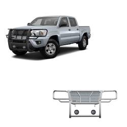 Black Horse Off Road - Black Horse RU-TOTA05-B-PLFB HD Grille Guard w/5.3" LED for 05-15 Toyota Tacoma - Image 1