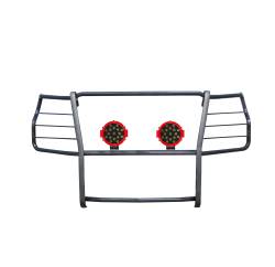 Black Horse Off Road - Black Horse 17GT30MA-PLR Black Grille Guard w/LED for Silverado 2500HD/3500 - Image 2