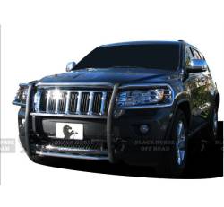 Black Horse Off Road - Black Horse 17A080202MSS Chrome Grille Guard for 11-21 Jeep Grand Cherokee WK2 - Image 2