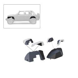 Black Horse Off Road - Black Horse TFFJL4 F/R Set Inner Fender Flares Liners for 18+ Jeep Wrangler JL - Image 1