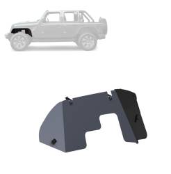 Black Horse Off Road - Black Horse TFFJL4F Black Front Inner Fender Liners for 18-25 Wrangler/Gladiator - Image 1