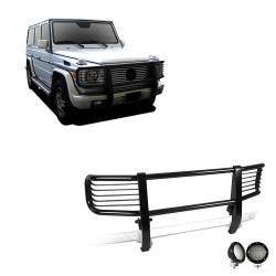 Black Horse Off Road - Black Horse PGBZA008A-PLFB Grille Guard w/5.3" LED's for G55 AMG/G500 - Image 1