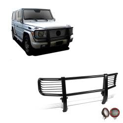 Black Horse Off Road - Black Horse PGBZA008A-PLFR Grille Guard w/5.3" LED's for G55 AMG/G500 - Image 1
