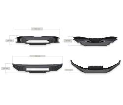 Black Horse Off Road - Black Horse Off Road AFB-RA16-K1 Armour II Heavy Duty Front Bumper Kit - Image 2