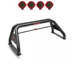 Black Horse Off Road - Black Horse RB015BK-PLR Classic Roll Bar w/7.0" Red for Ford F250/F350/F450 SD - Image 1