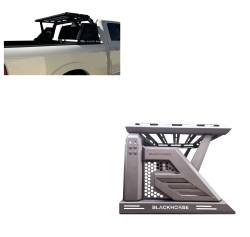 Black Horse Off Road - Black Horse AR2-03BA3 Armour-II Roll Bar w/Basket Black 05-24 Toyota Tacoma - Image 1