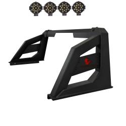 Black Horse Off Road - Black Horse RB-AR3B-PLB Armour Roll Bar w/7.0"LED Blk for Colorado/Canyon/Tacoma - Image 1