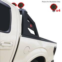 Black Horse Off Road - Black Horse RB-AR3B-PLR Armour Roll Bar w/7.0"LED Red for Colorado/Canyon/Tacoma - Image 1