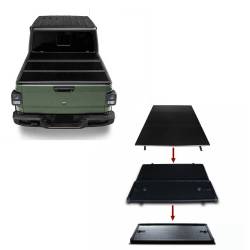 Black Horse Off Road - Black Horse HTF-JE19 Hard Tonneau Cover Black for 20-23 Jeep Gladiator - Image 1
