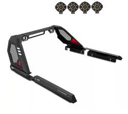 Black Horse Off Road - Black Horse VIRB02B-PLB Vigor Roll Bar w/7.0" LED Blk Silverado/Sierra/Tundra - Image 1