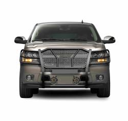 Black Horse Off Road - Black Horse RU-CHTA07-B-PLB Rugged-HD Grille Guard Kit for GM 1500 SUV's - Image 2