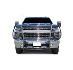 Black Horse Off Road - Black Horse 17GT30MA Black Grille Guard for Silverado 2500HD/3500 - Image 1