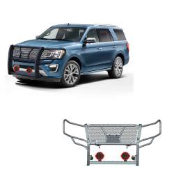 Black Horse Off Road - Black Horse Off Road RU-FOEX18-B-PLR Rugged Heavy Duty Grille Guard Kit - Image 1