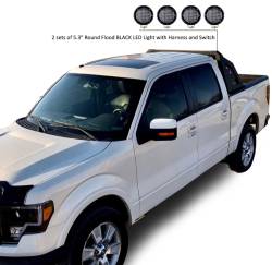 Black Horse Off Road - Black Horse RB-AR1B-PLFB Armour Roll Bar W5.3" LED for Ram/F150/Titan/Tundra - Image 1