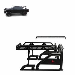 Black Horse Off Road - Black Horse WRB-001BK-KIT WARRIOR RollBar w/40" LED Ram/F150/Silverado/Sierra - Image 1