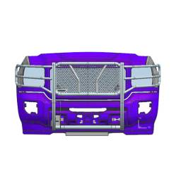 Black Horse Off Road - Black Horse RU-GMSI15-B-PLFR HD Grille Guard w/5.3" for Sierra 2500HD/3500 - Image 2