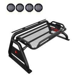 Black Horse Off Road - Black Horse RB-BA1B-PLFB Armour Roll Bar w/5.3" LED's F150 RAM Tundra Titan - Image 1
