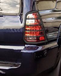 Black Horse Off Road - Black Horse 7TU15A Black Taillight Guards for 03-09 Toyota 4Runner - Image 1