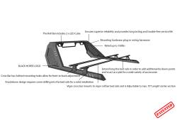 Black Horse Off Road - Black Horse VRCB6407B Black Vigor Roll Bar w/Cross Bar for 05-21 Nissan Frontier - Image 2