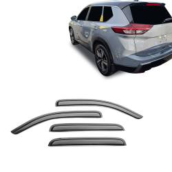 Black Horse Off Road - Black Horse 144902 Rain Guard/Deflectors for 21-24 Nissan Rogue Smoke 4Pc - Image 1