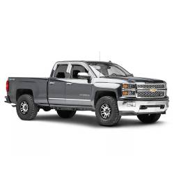 Black Horse Off Road - Black Horse 140442 Rain Guard/Deflector 19-24 Sierra/Silverado Ext Cab Smoke 4Pc - Image 2