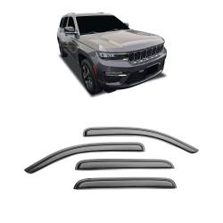 Black Horse Off Road - Black Horse 144334 Rain Guards for 22-25 Jeep Grand Cherokee 4Pc - Image 1