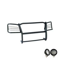 Black Horse Off Road - Black Horse 17A047600MA-PLFB Black Grille Guard w/LED for 06-10 Ford Explorer - Image 2