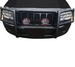 Black Horse Off Road - Black Horse 17A080200MA-PLFR Black Grille Guard w/LED for 05-10 Grand Cherokee - Image 1