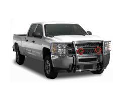 Black Horse Off Road - Black Horse 17A035700A2MSS-PLR SS Grille Guard w/LED for 07-13 Silverado 1500 - Image 2