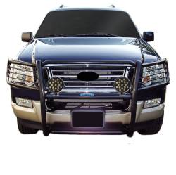 Black Horse Off Road - Black Horse 17A047600MA-PLB Black Grille Guard w/LED for 06-10 Ford Explorer - Image 2