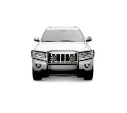 Black Horse Off Road - Black Horse 17A080200MA-PLB Black Grille Guard w/LED for 05-10 Grand Cherokee - Image 2