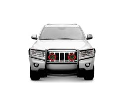 Black Horse Off Road - Black Horse 17A080200MA-PLR Black Grille Guard w/LED for 05-10 Grand Cherokee - Image 2