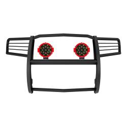 Black Horse Off Road - Black Horse 17A080202MA-PLR Black Grille Guard w/LED for 11-21 Jeep G Cherokee - Image 1