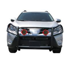 Black Horse Off Road - Black Horse 17A093902MA-PLR Black Grille Guard w/LED for 06-18 Toyota RAV4 - Image 2