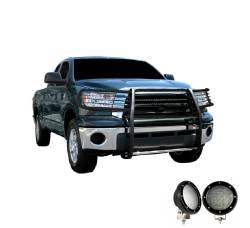 Black Horse Off Road - Black Horse 17A098900MA-PLFB Black Grille Guard w/LED for Sequoia/Tundra - Image 2