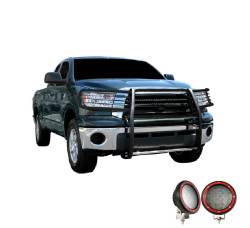 Black Horse Off Road - Black Horse 17A098900MA-PLFR Black Grille Guard w/LED for Toyota Sequoia/Tundra - Image 2