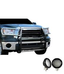 Black Horse Off Road - Black Horse 17A098900MSS-PLFB SS Grille Guard w/LED for Toyota Sequoia/Tundra - Image 2
